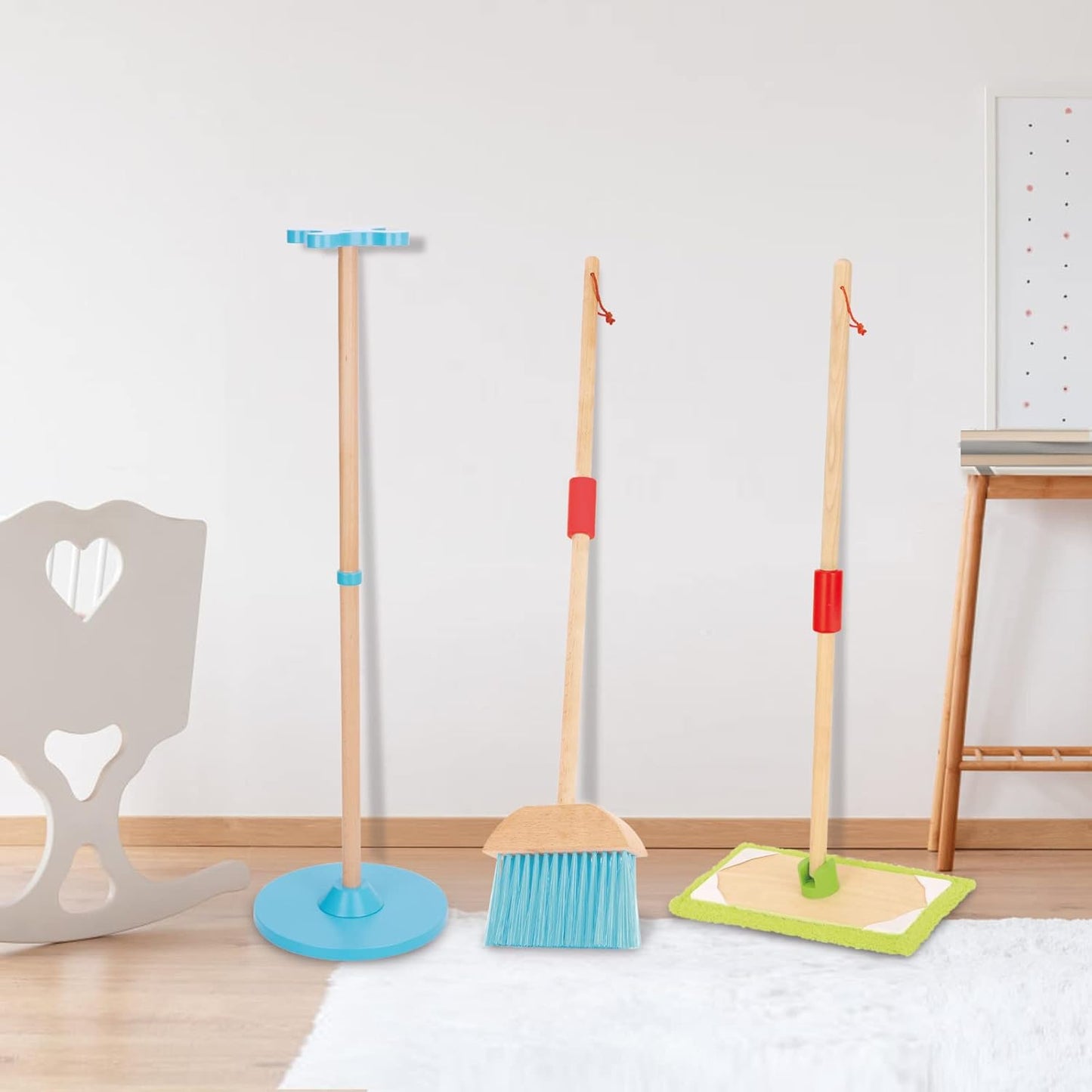 Toyster's Wooden Cleaning Play Set