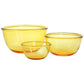 3 PC Gibson Amber Bowl Set