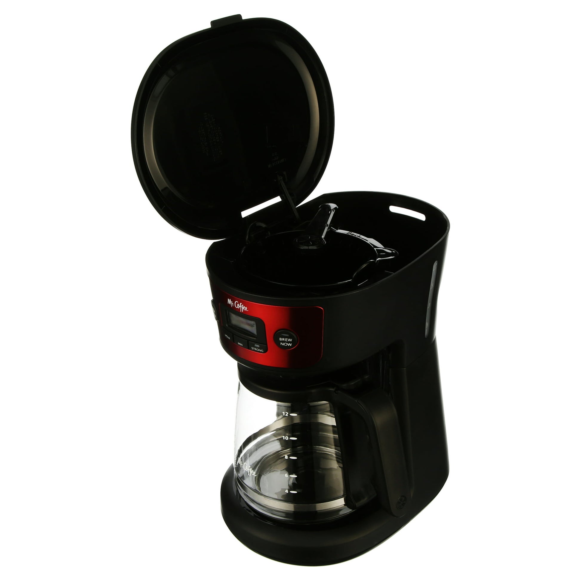  Mr. Coffee 12-Cup Coffee Maker, Black (Red): Home & Kitchen