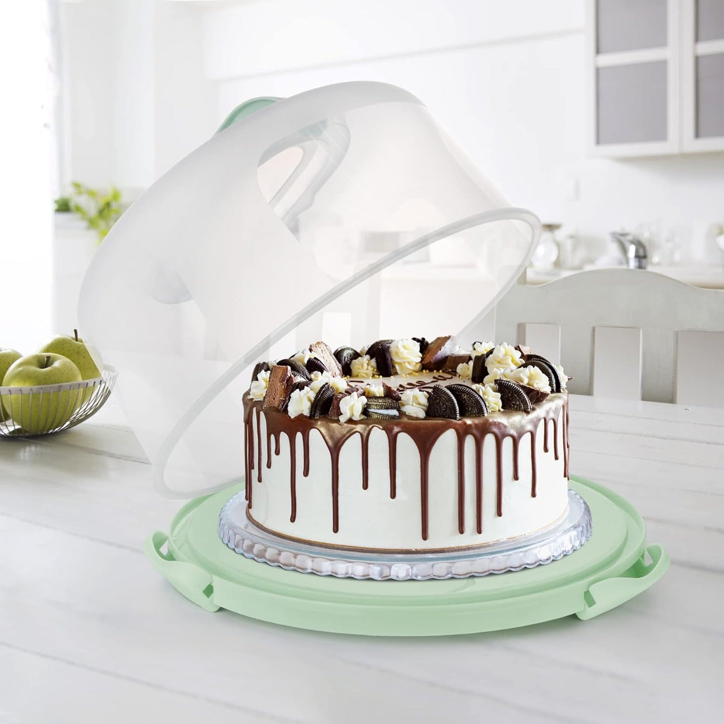 Portable Cake Carrier - Green