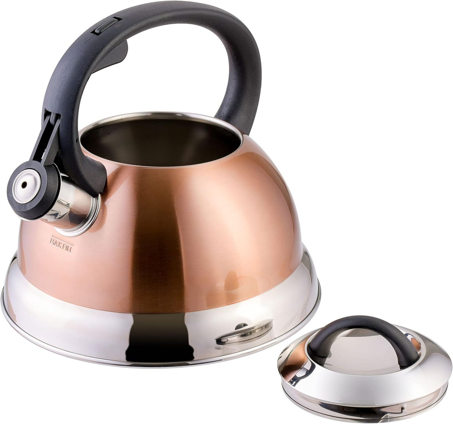 Mr. Coffee 1.75 QT Whistling Tea Kettle - Copper