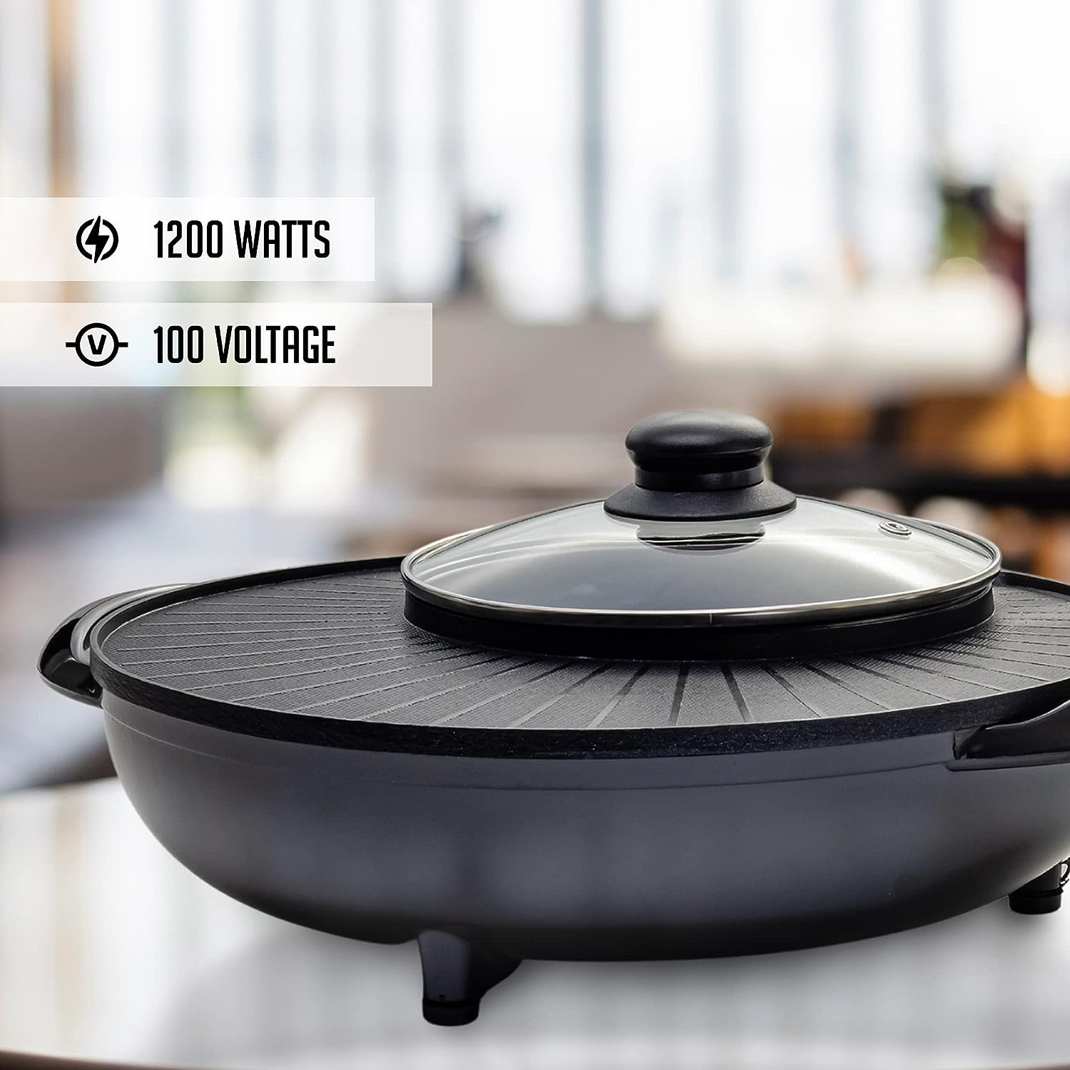 Multifunctional Electric Griddle Hot Pot & Barbecue Grill All in