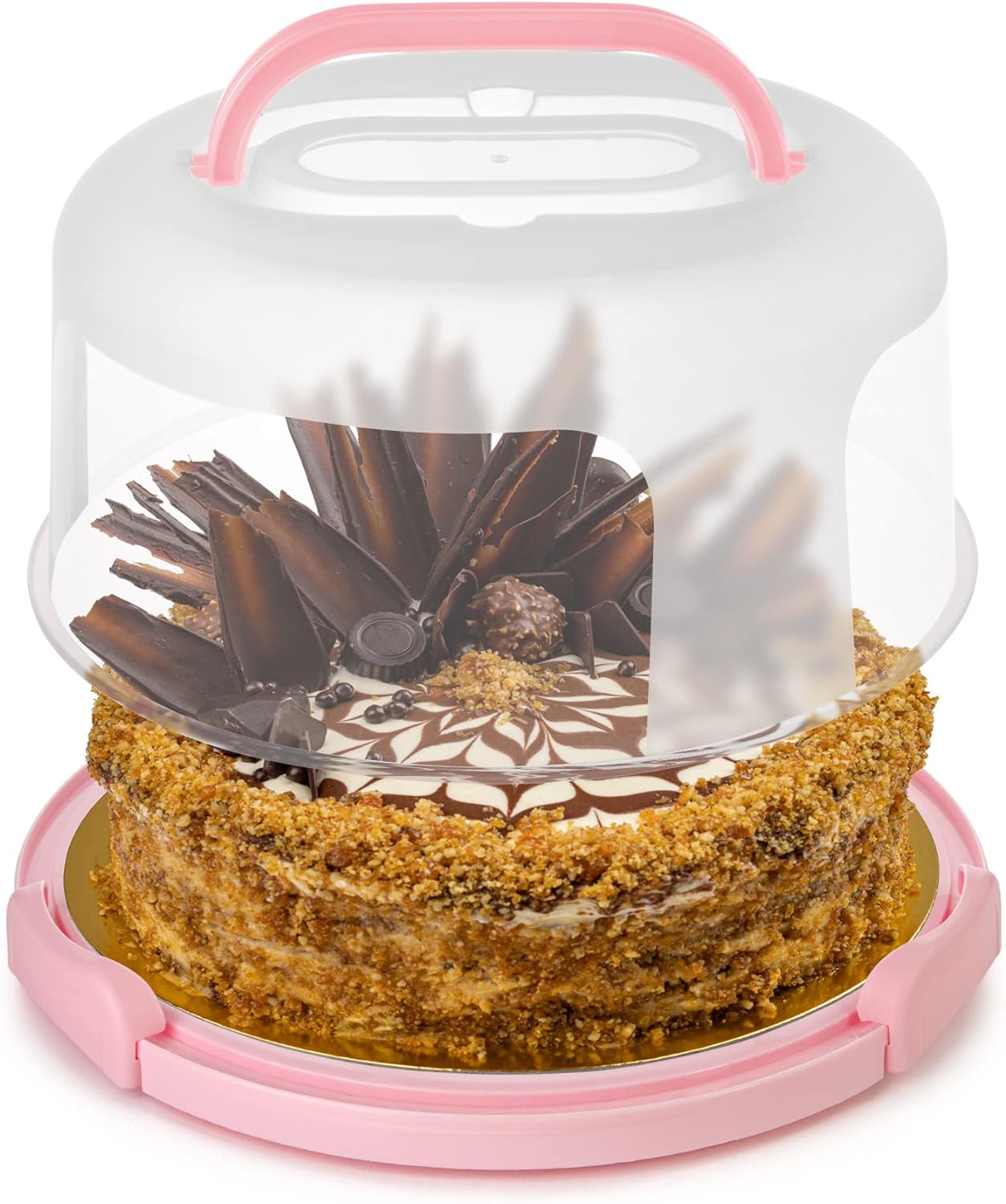 Portable Cake Carrier - Pink