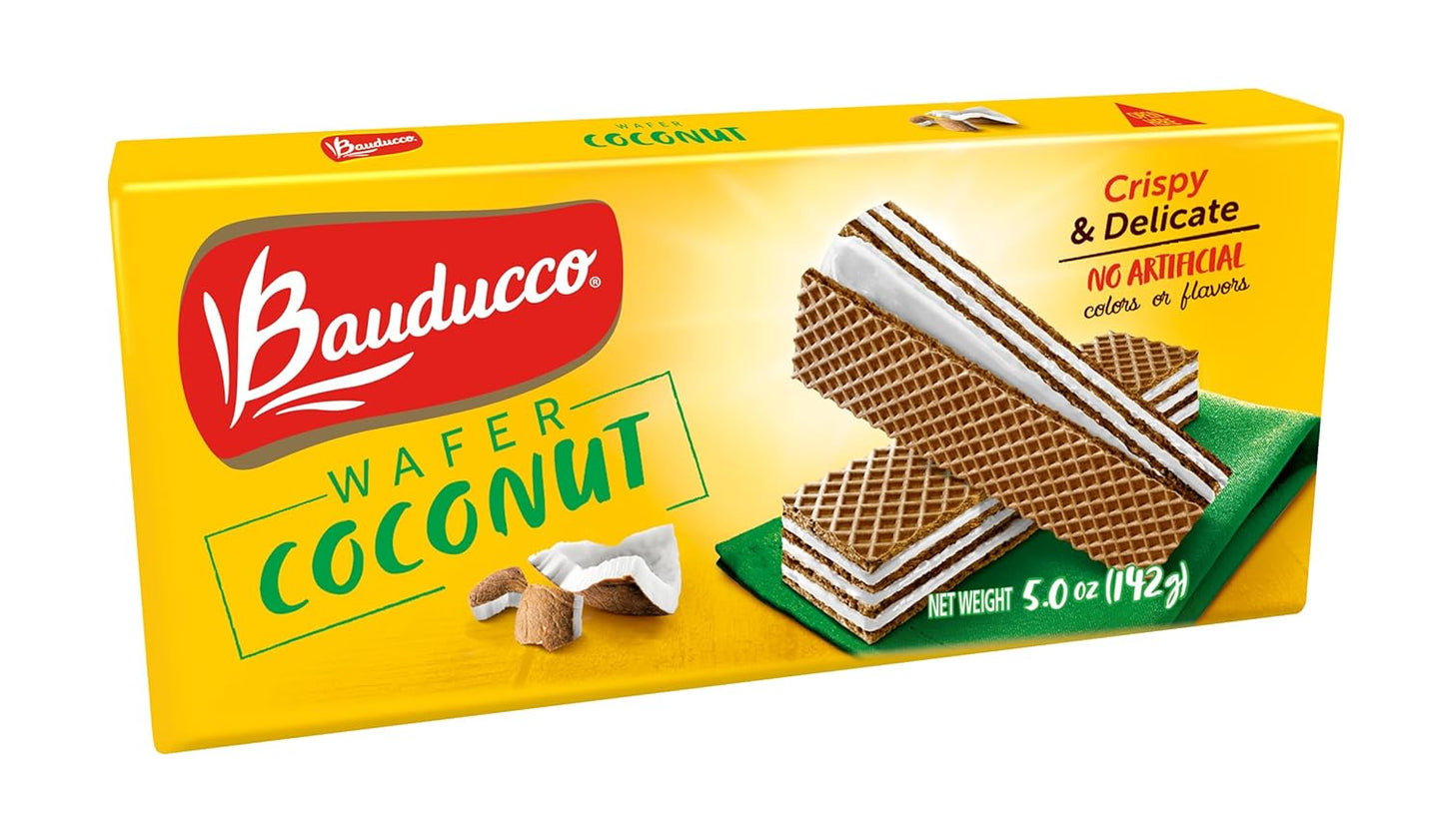 3 PC Bauducco Wafer Coconut Cookies