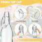 1000ml Swing Top Clear Glass Bottles