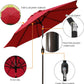 9ft Red Patio Outdoor Table Umbrella