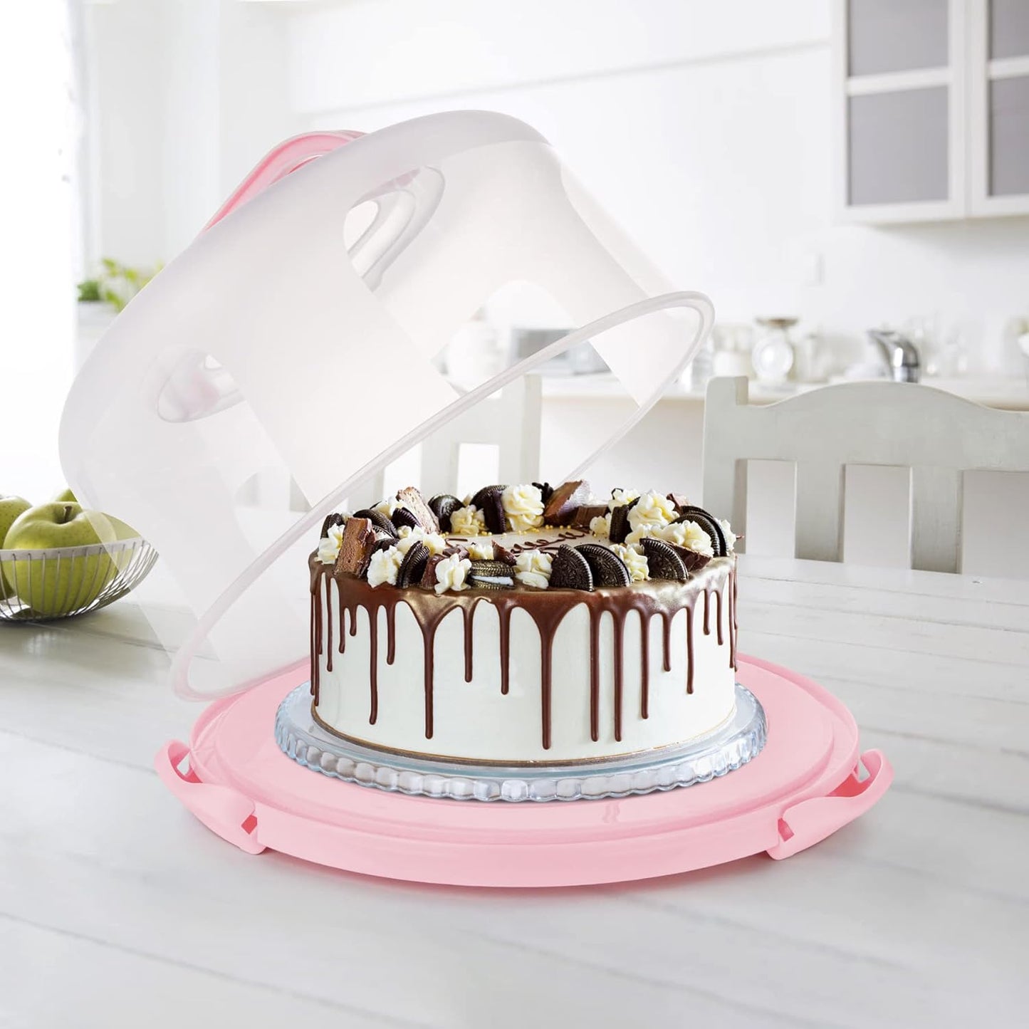 Portable Cake Carrier - Pink