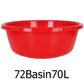 70L Red Plastic Basin