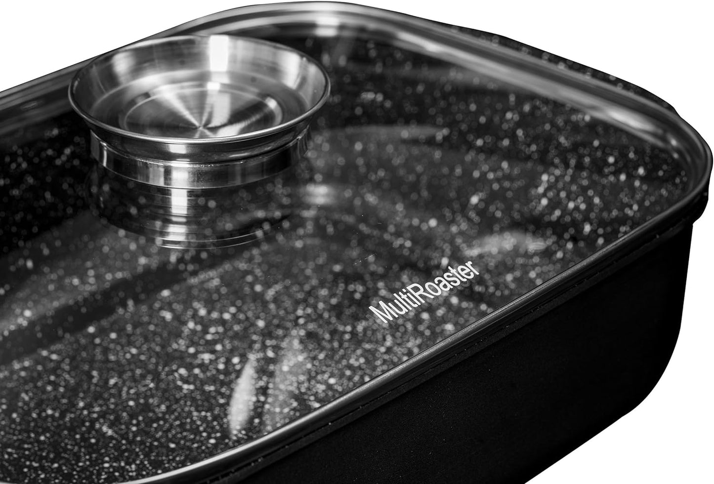 Multi Roaster Roasting Pan with Innovative Salt Canal and Black Marble Stone