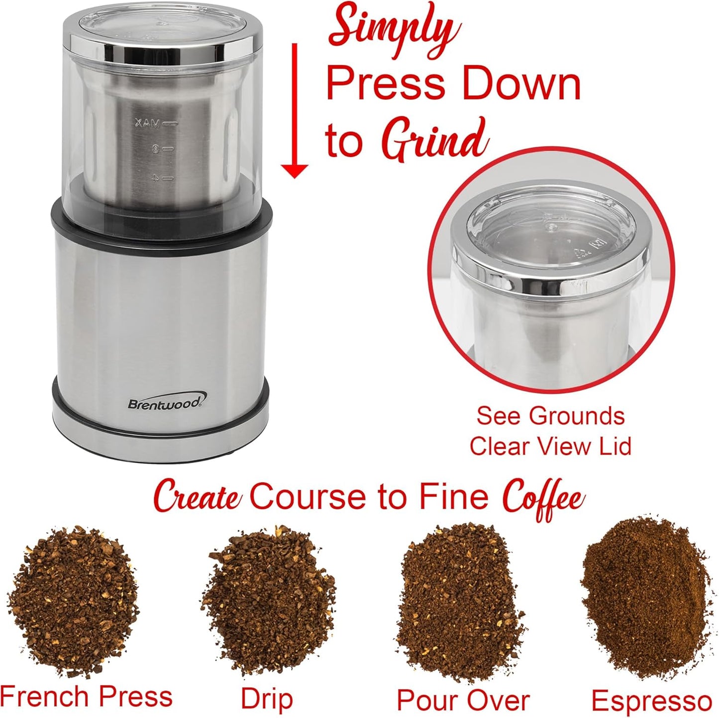 Brentwood Coffee & Spice Grinder