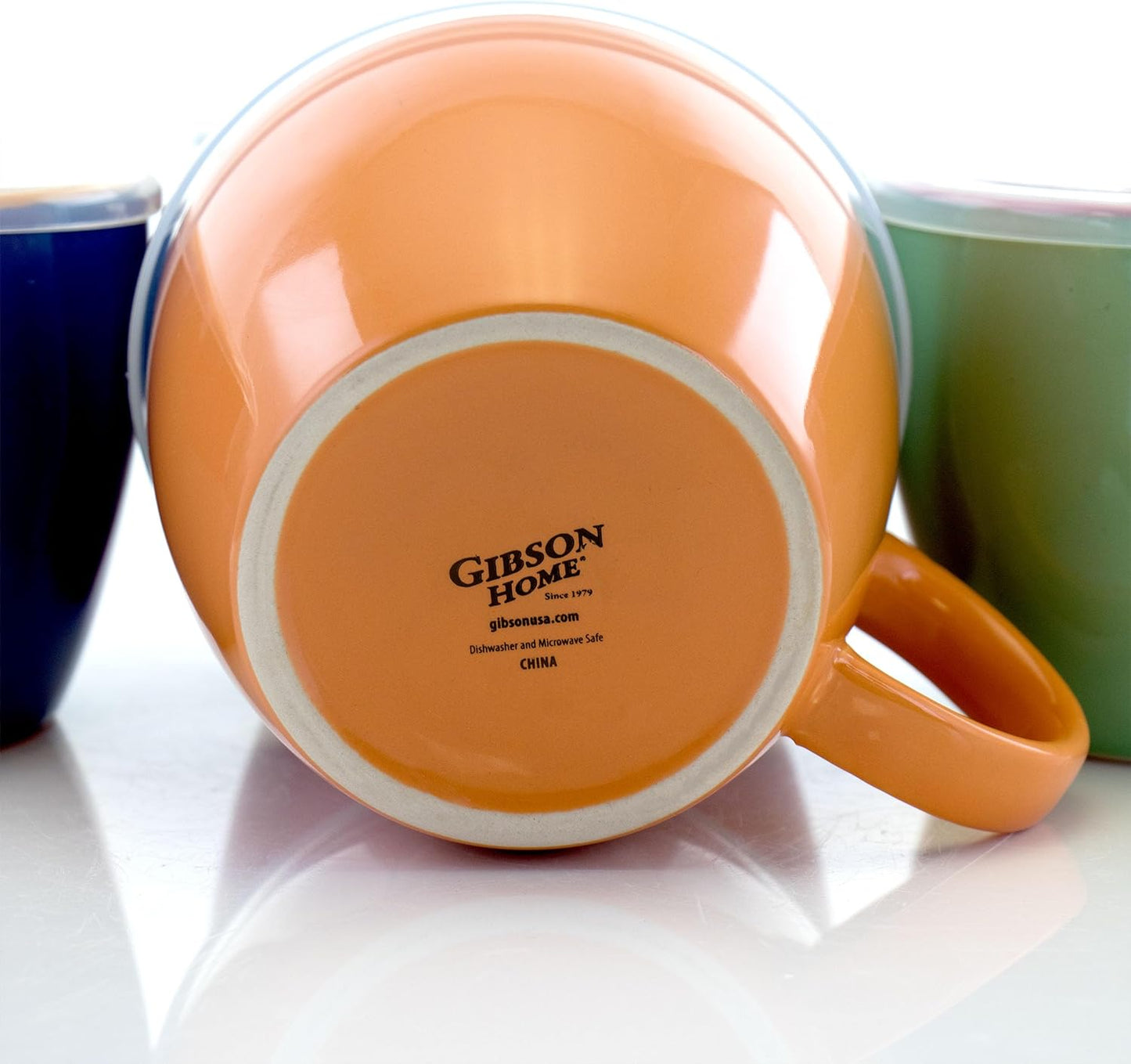 4 PC Gibson 25 Oz Soup Cup Set with Lids