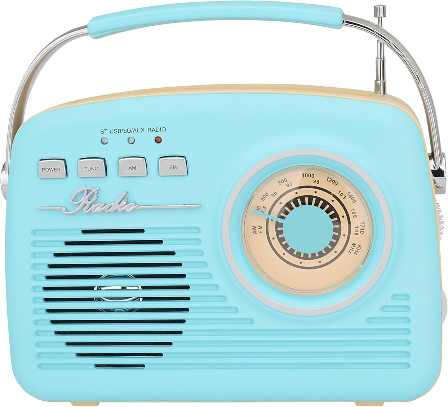 Supersonic Retro Portable Bluetooth Speaker with Vintage Vibes