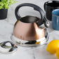 Mr. Coffee 1.75 QT Whistling Tea Kettle - Copper