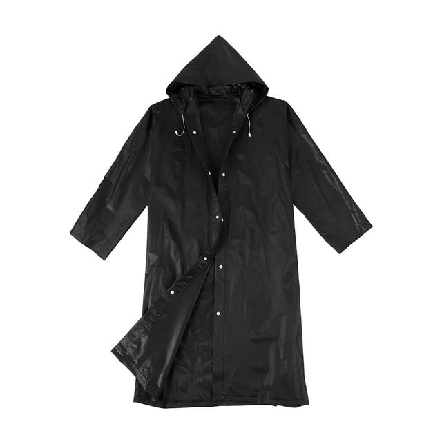 Black Raincoat for adult