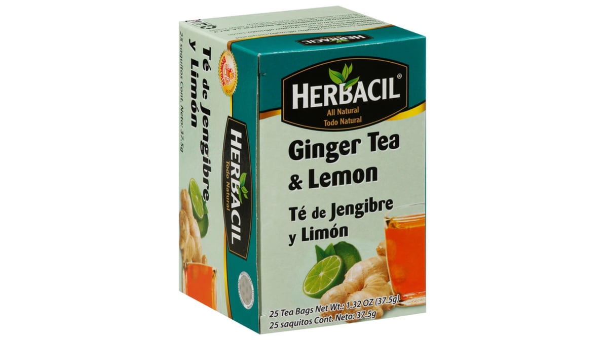 Herbacil Ginger Tea & Lemon - 25 Tea Bags