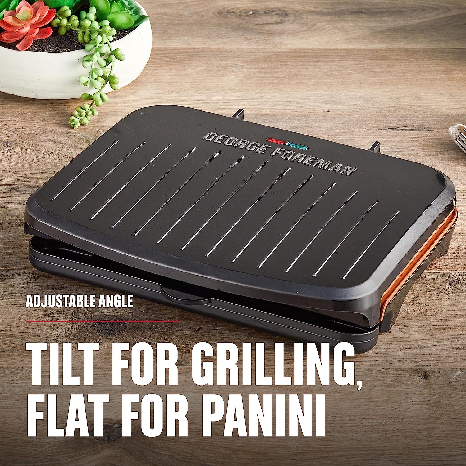 George Foreman 5 Serving Removable Plate and Panini Grill
