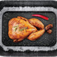 Multi Roaster Roasting Pan with Innovative Salt Canal and Black Marble Stone