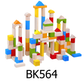 Toyster’s 100 PC Wooden Colorful Classic Building Blocks