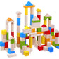 Toyster’s 100 PC Wooden Colorful Classic Building Blocks