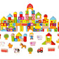 Toyster's 128 PC Wooden Farm Building Blocks