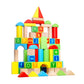 Toyster’s 80 PC Wooden Colorful Classic Building Blocks