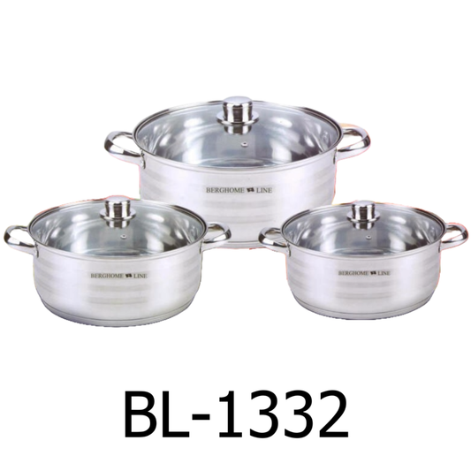 6 PC Stainless Steel Cookware Set