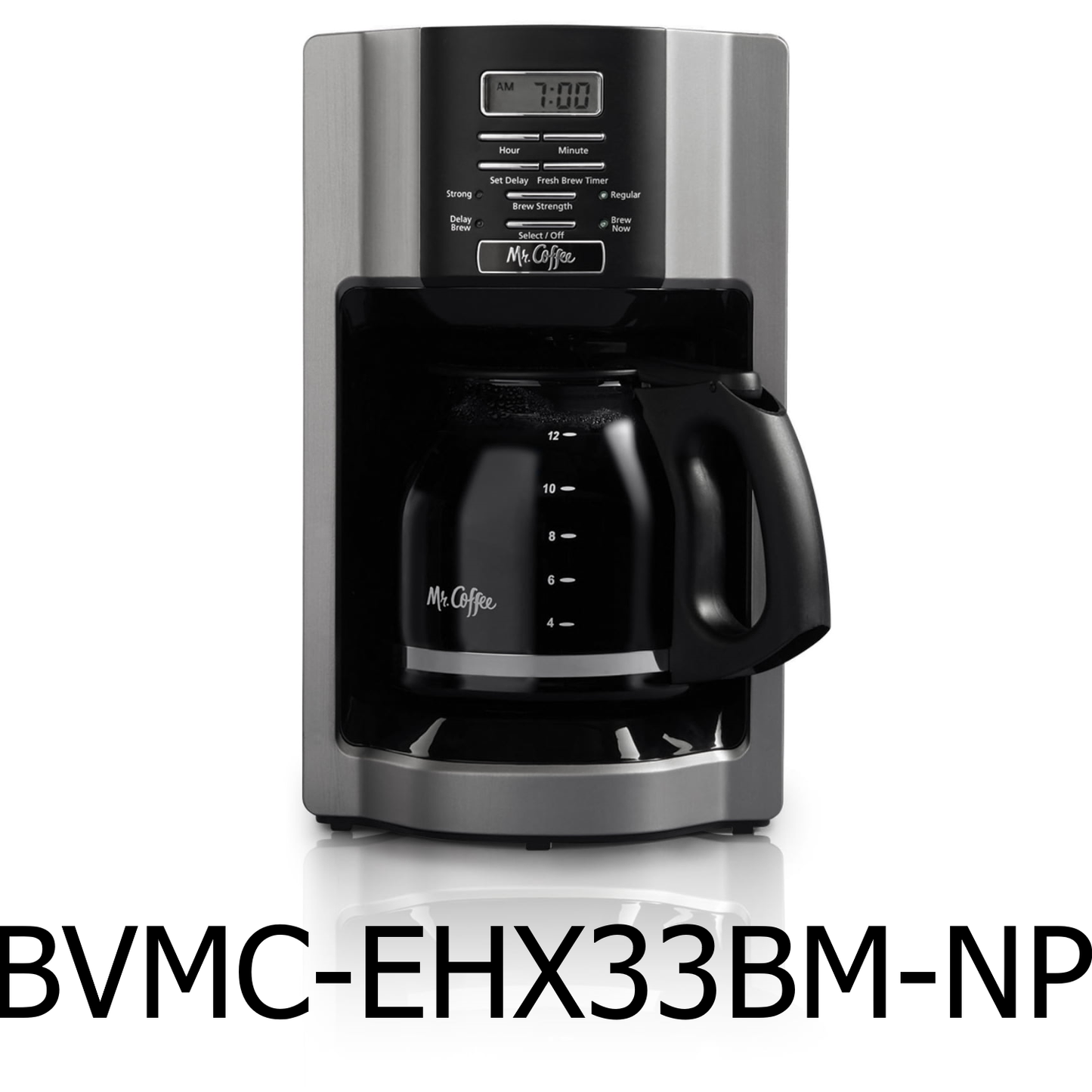 Mr. Coffee 12 Cup Programmable Coffeemaker Rapid Brew Brushed Metall R B Import