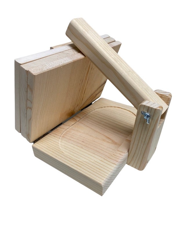 Mini 3-in-1 Wooden Tortilla Press with 2 Sopes