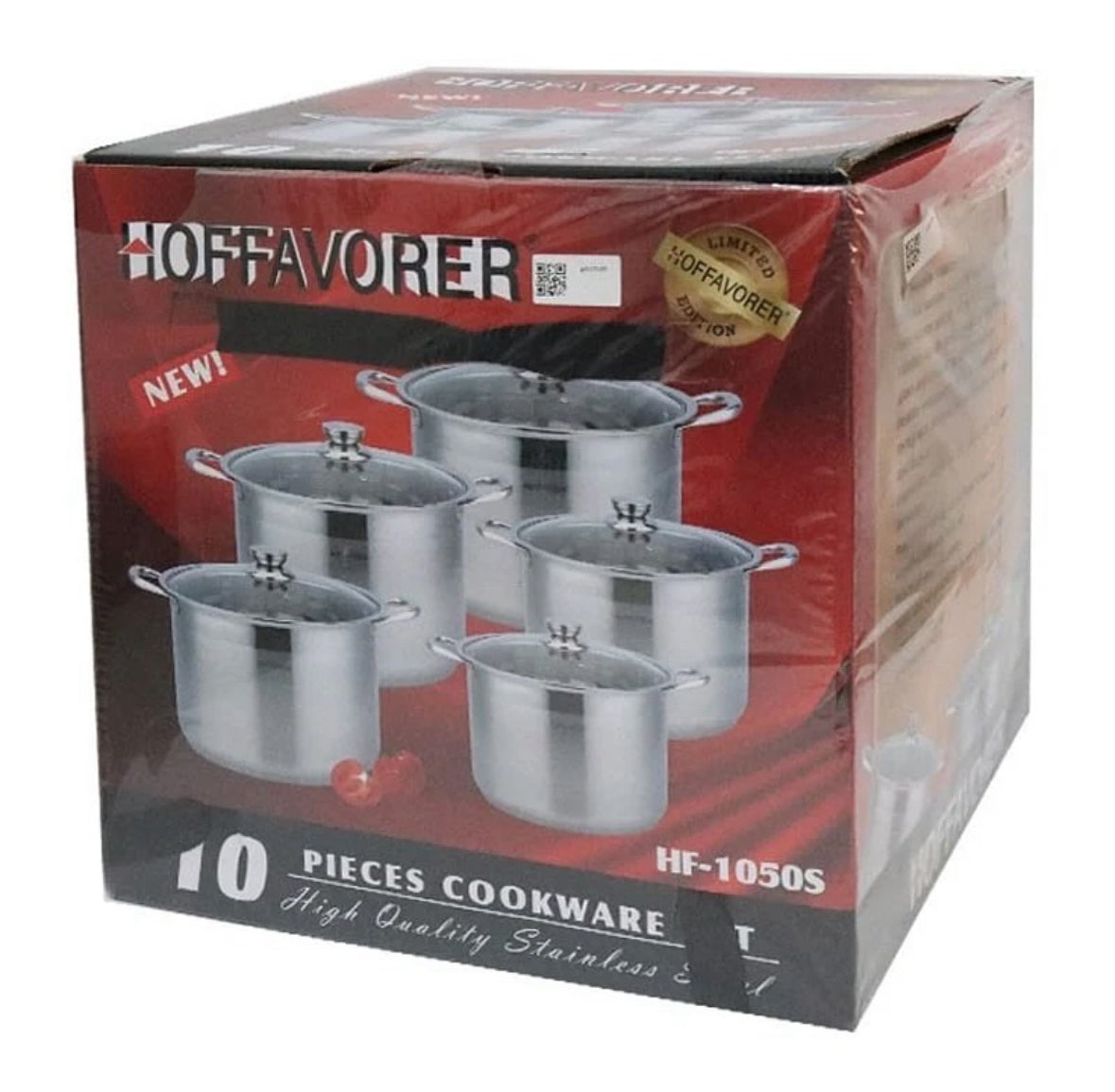 10 PC Stainless Steel Stockpot Set