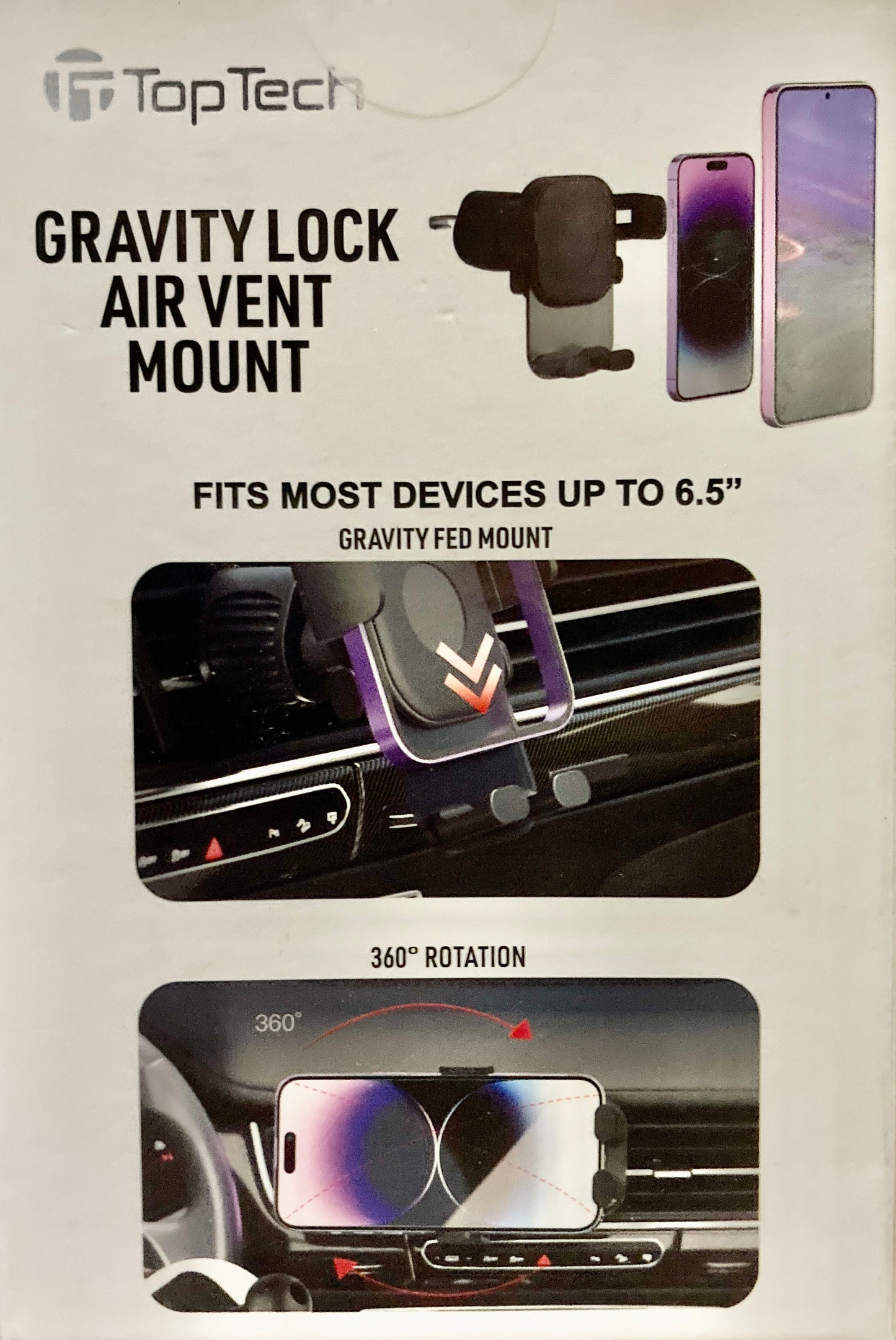 Gravity Lock Air Vent Mount