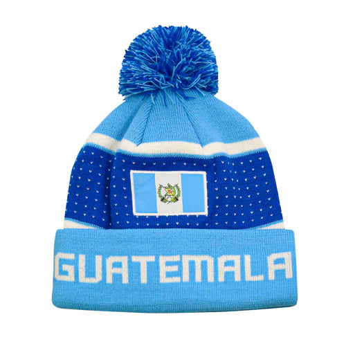 Icon Sports Guatemala Flag Standard Unisex Pom Beanie