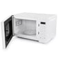 Black+Decker 0.7 Cu Ft White LED Digital Microwave Oven