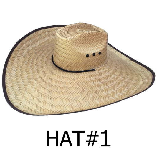 Mexican Palm Straw Cowboy Hat