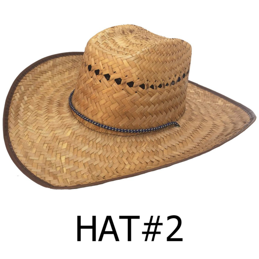 Mexican Palm Straw Cowboy Hat