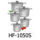 10 PC Stainless Steel Stockpot Set