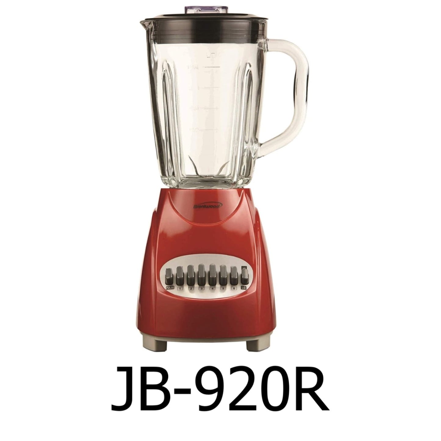 Brentwood Glass Jar Blender - Red