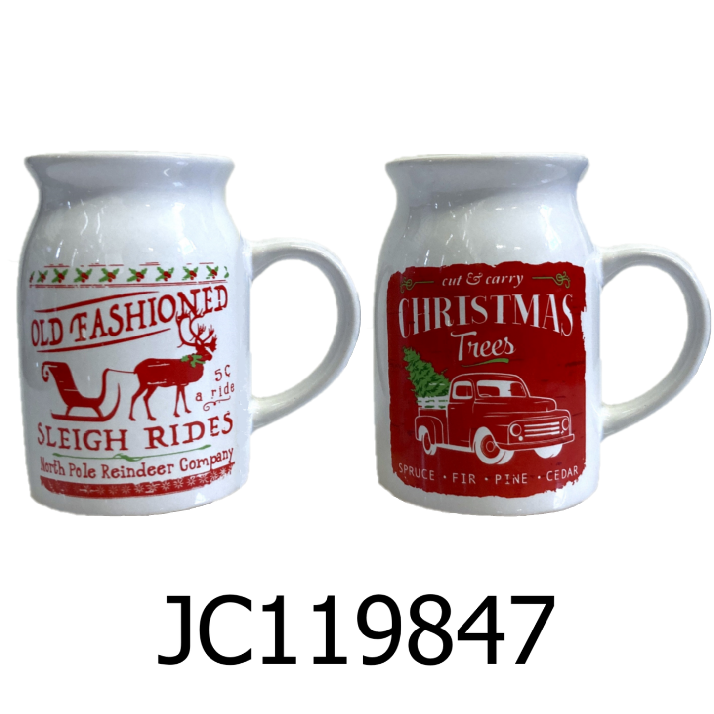 2 PC Christmas Coffee Mug