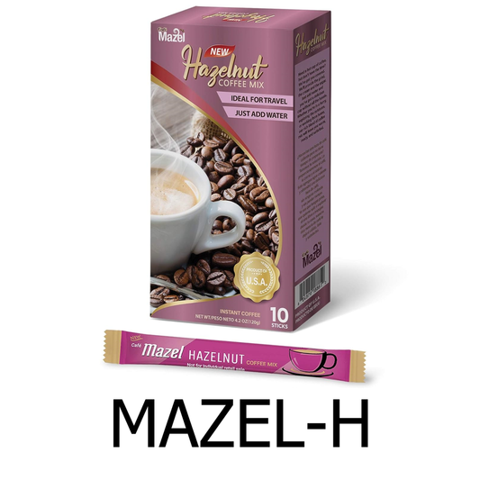 Cafe Mazel Hazelnut Instant Coffee Mix (10 Sticks)