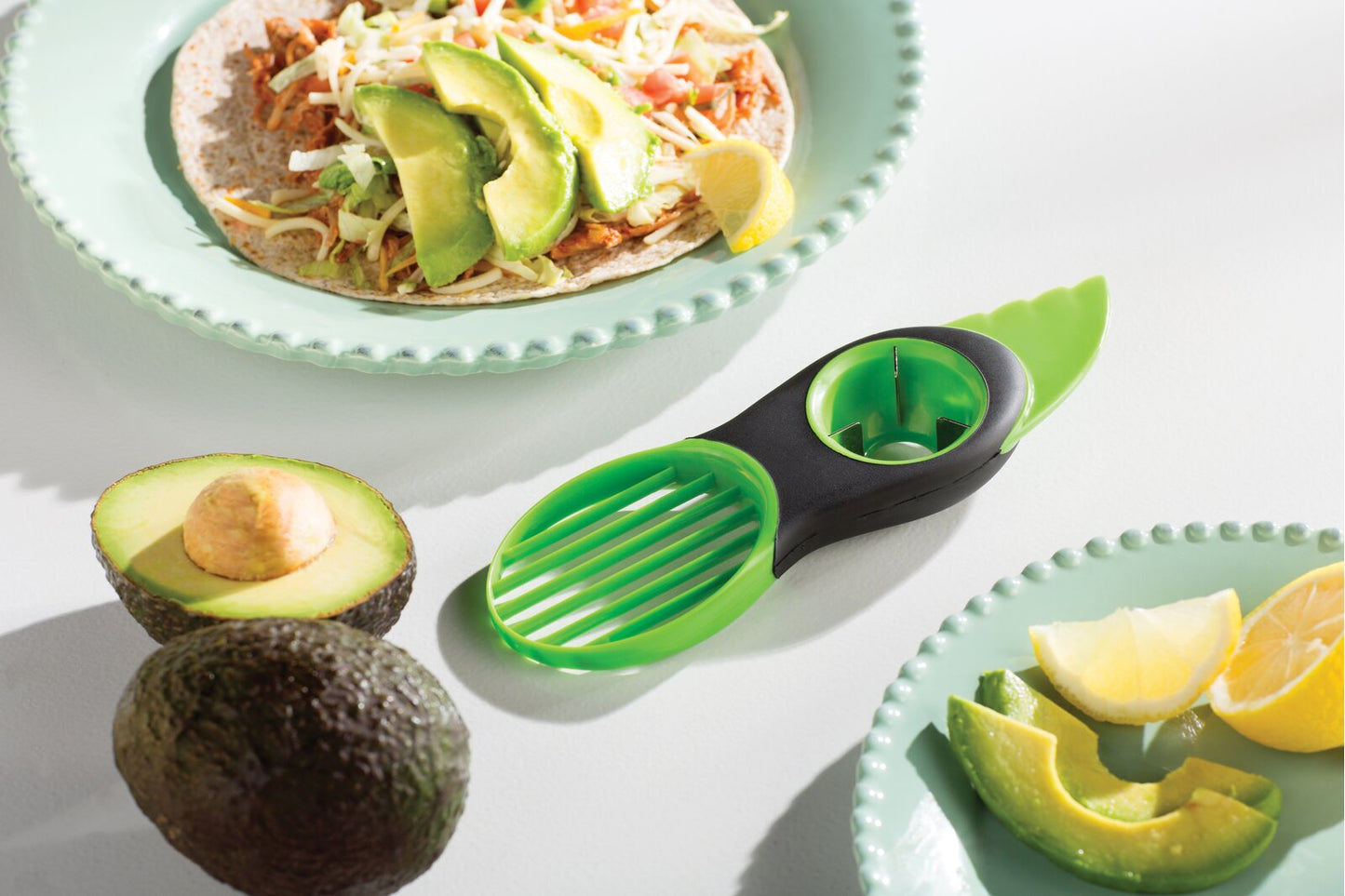 OXO 3-in-1 Avocado Slicer, green - Duluth Kitchen Co