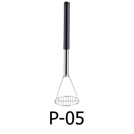 24" Chrome-Plated Metal Potato Masher