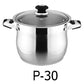 30 QT Stainless Steel 18/10 Induction Stock Pot (Free Gift 1 Knife Set)