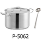 50 x 62 cm Stainless Steel Heavy Duty Pot with Ladle