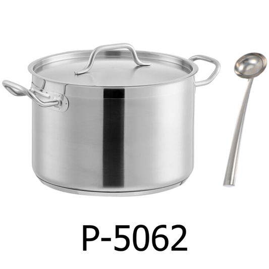 50 x 62 cm Stainless Steel Heavy Duty Pot with Ladle