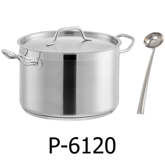 60 x 20 cm Stainless Steel Heavy Duty Pot with Ladle