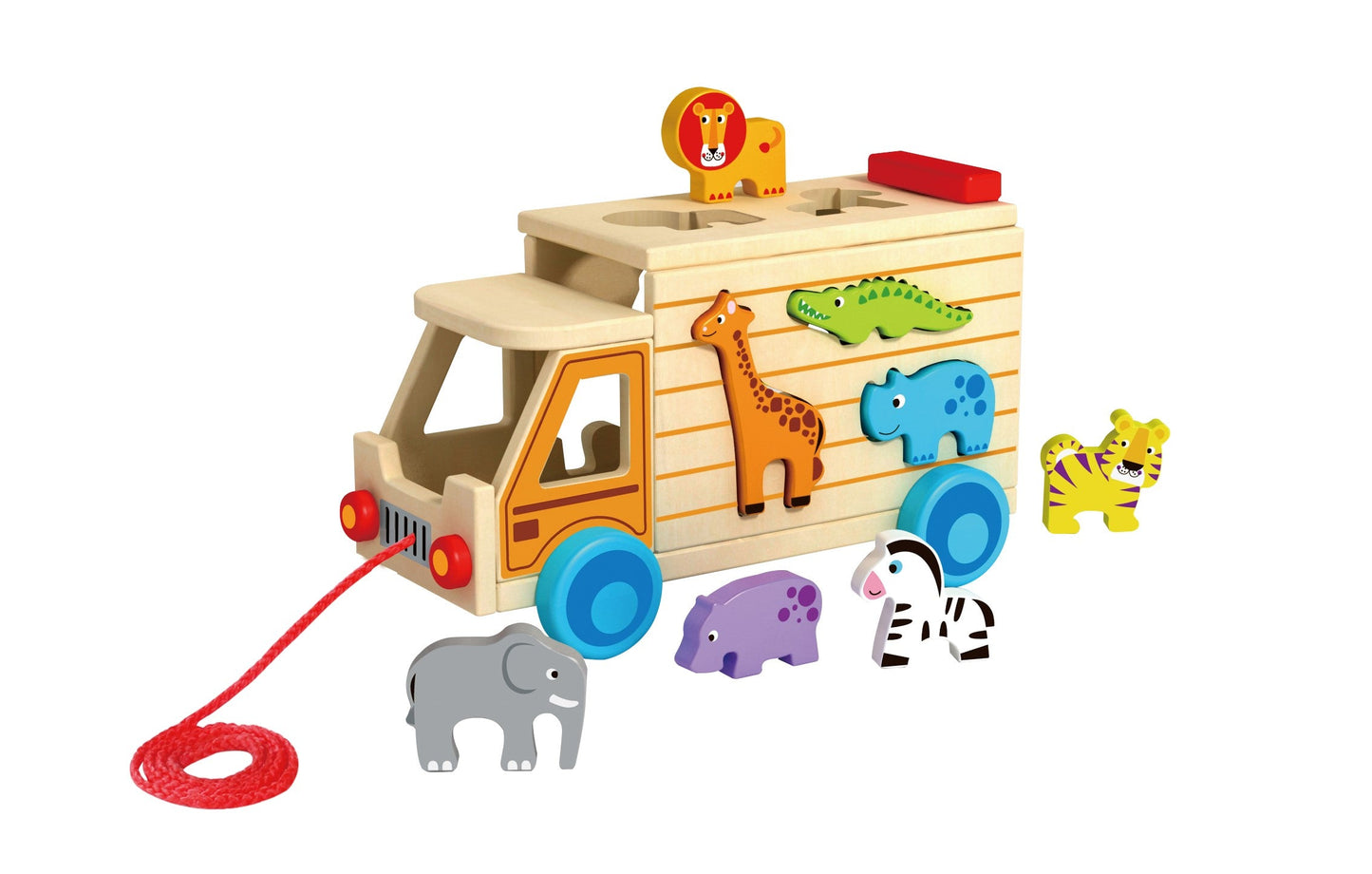 Toyster's Wooden My Little Animal Truck Shape Sorter Toy