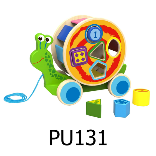 Toyster's Pull Along Snail Puzzle Walking Toy