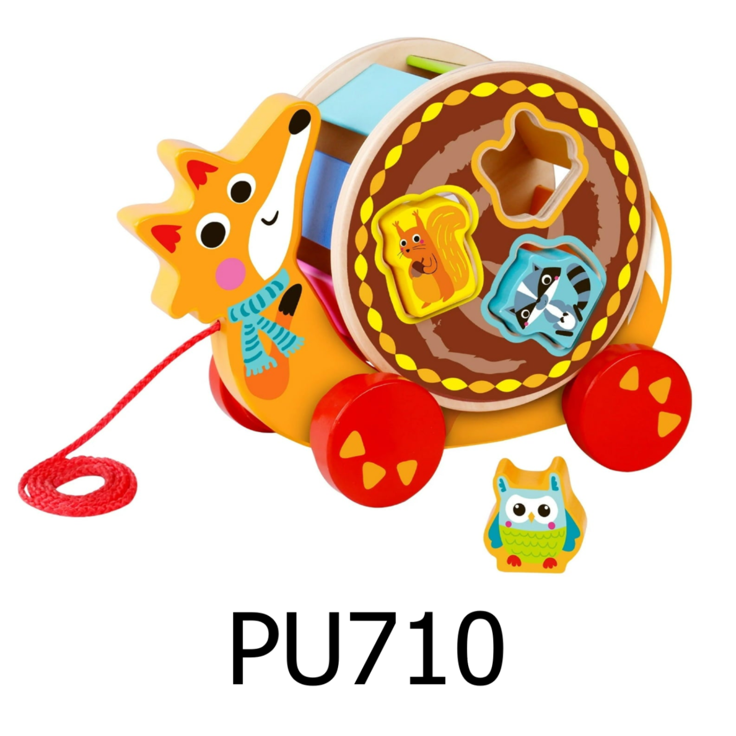 Toyster’s Pull Along Fox Puzzle Walking Toy