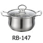 1.2 QT Induction Stainless Steel Casserole