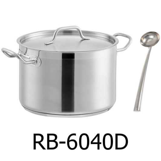 60 x 40 cm Stainless Steel Heavy Duty Pot with Ladle