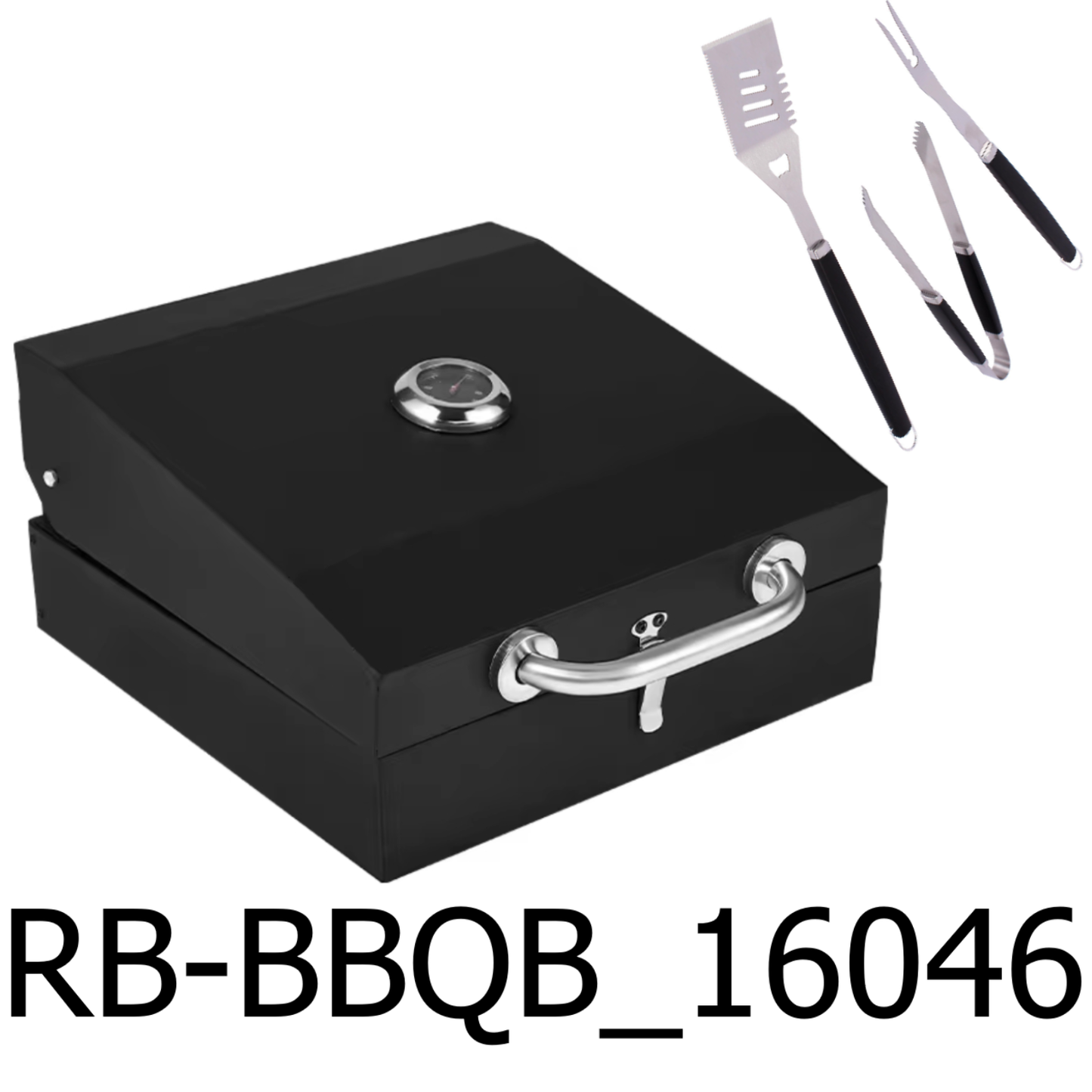 Outdoor BBQ Grill Box with Utensil Grill Set